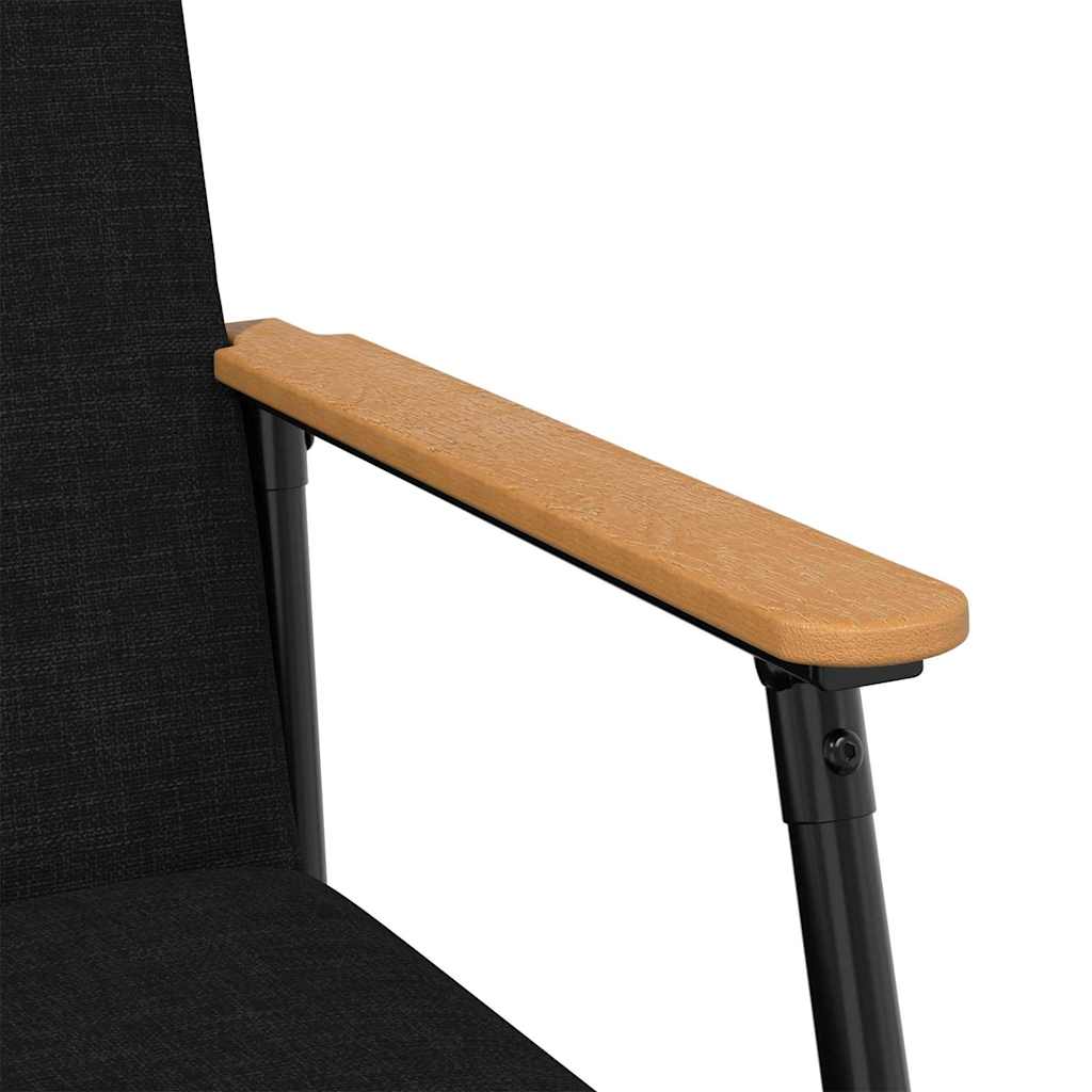 fotoliu Negru 59 x 75 x 78 cm tesatura — imaginea 9