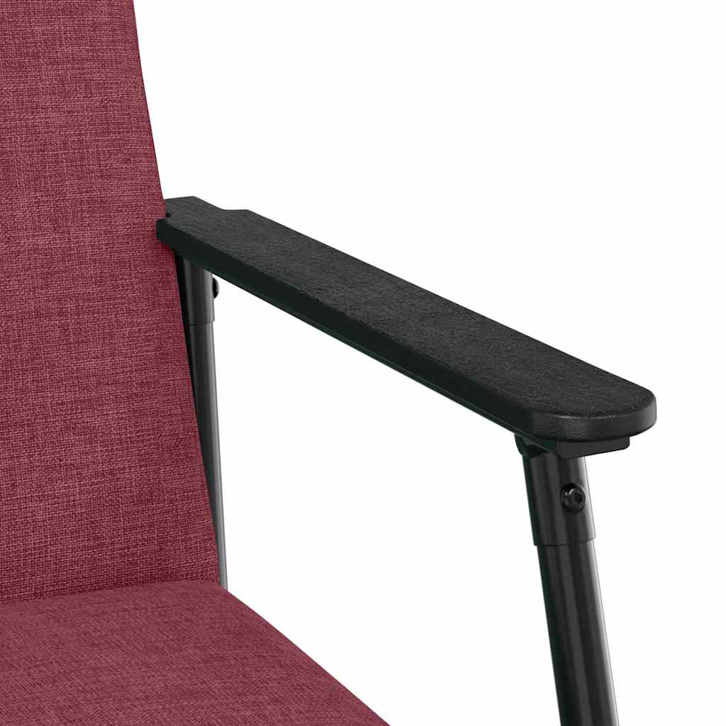 fotoliu Rosu Vin 59 x 75 x 78 cm tesatura — imaginea 9