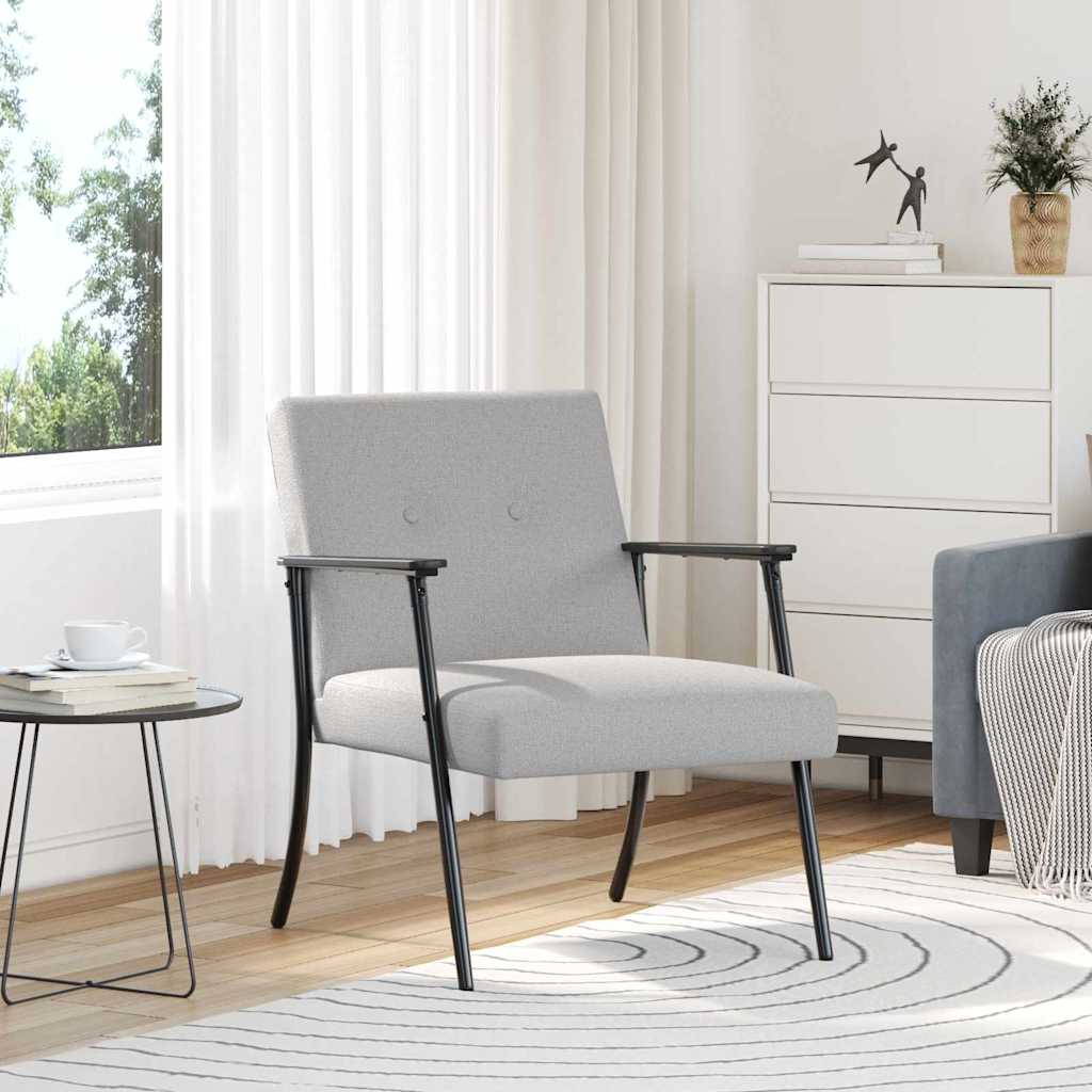 fotoliu Gri nori 59 x 75 x 78 cm tesatura — imaginea 2