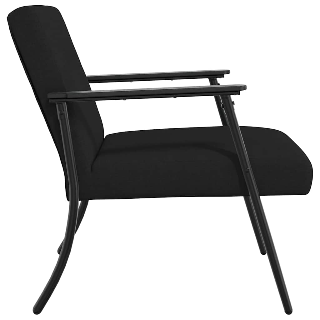 fotoliu Negru 59 x 75 x 78 cm tesatura — imaginea 6
