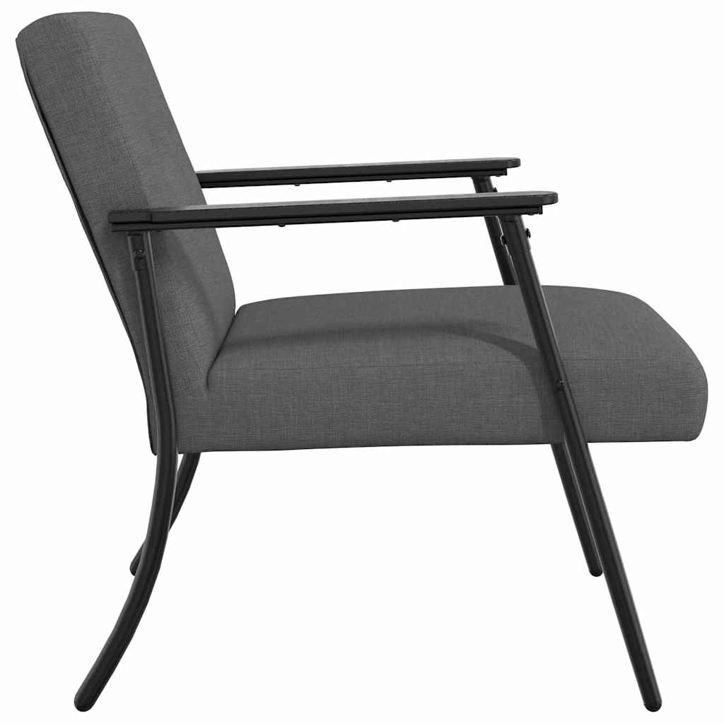 fotoliu Gri inchis 59 x 75 x 78 cm tesatura — imaginea 6