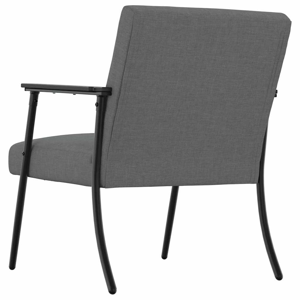 fotoliu Gri inchis 59 x 75 x 78 cm tesatura — imaginea 7