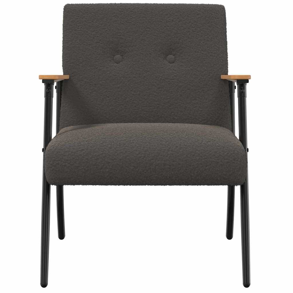 fotoliu Gri inchis 59 x 75 x 78 cm — imaginea 5