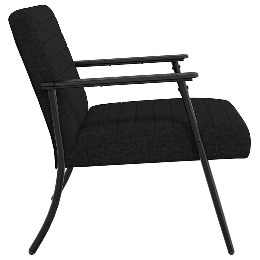 fotoliu Negru 59 x 75 x 78 cm tesatura — imaginea 6