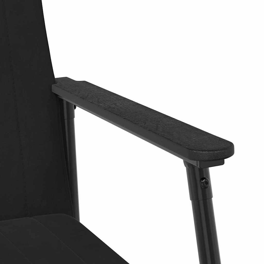 fotoliu Negru 59 x 75 x 78 cm Catifea — imaginea 9