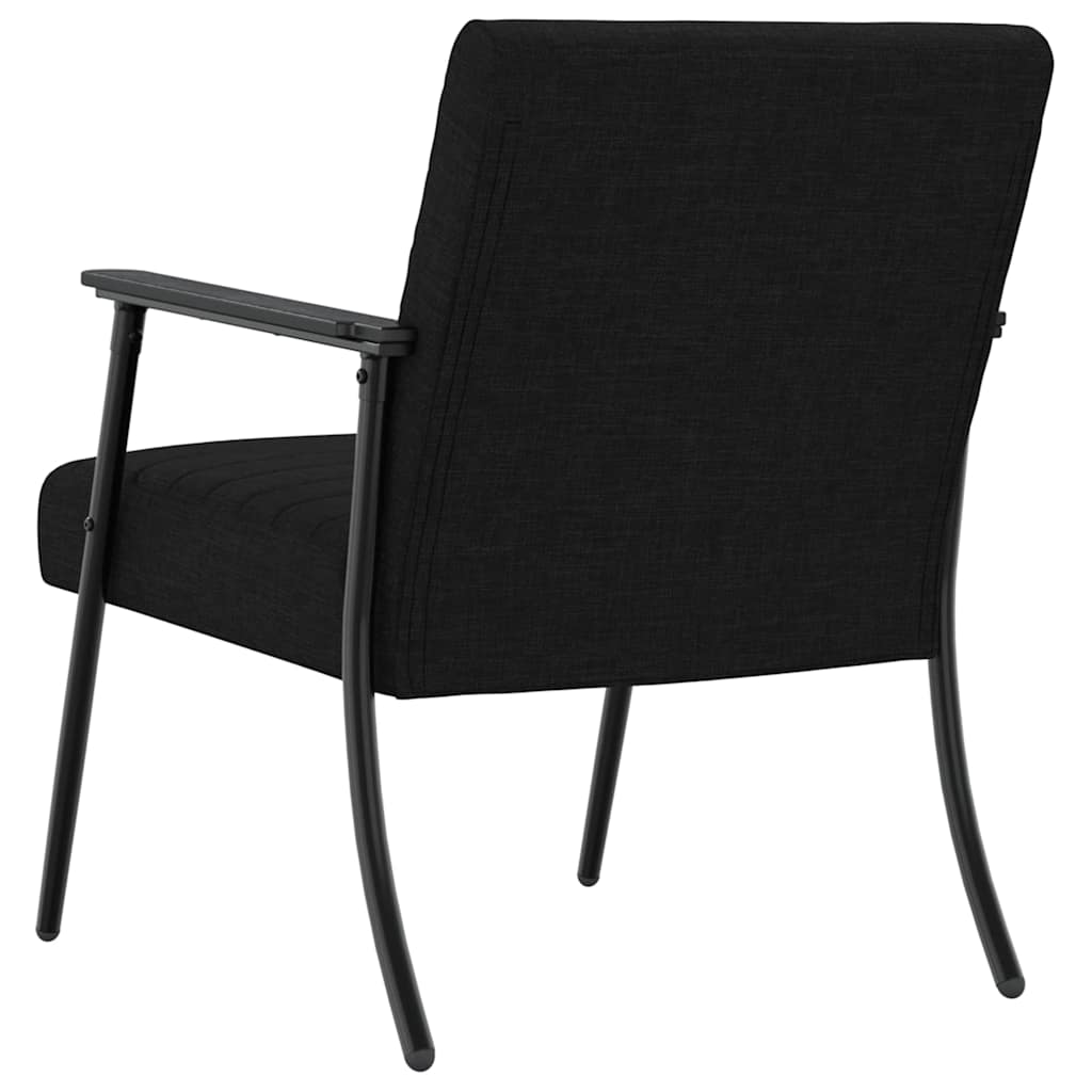 fotoliu Negru 59 x 75 x 78 cm tesatura — imaginea 7