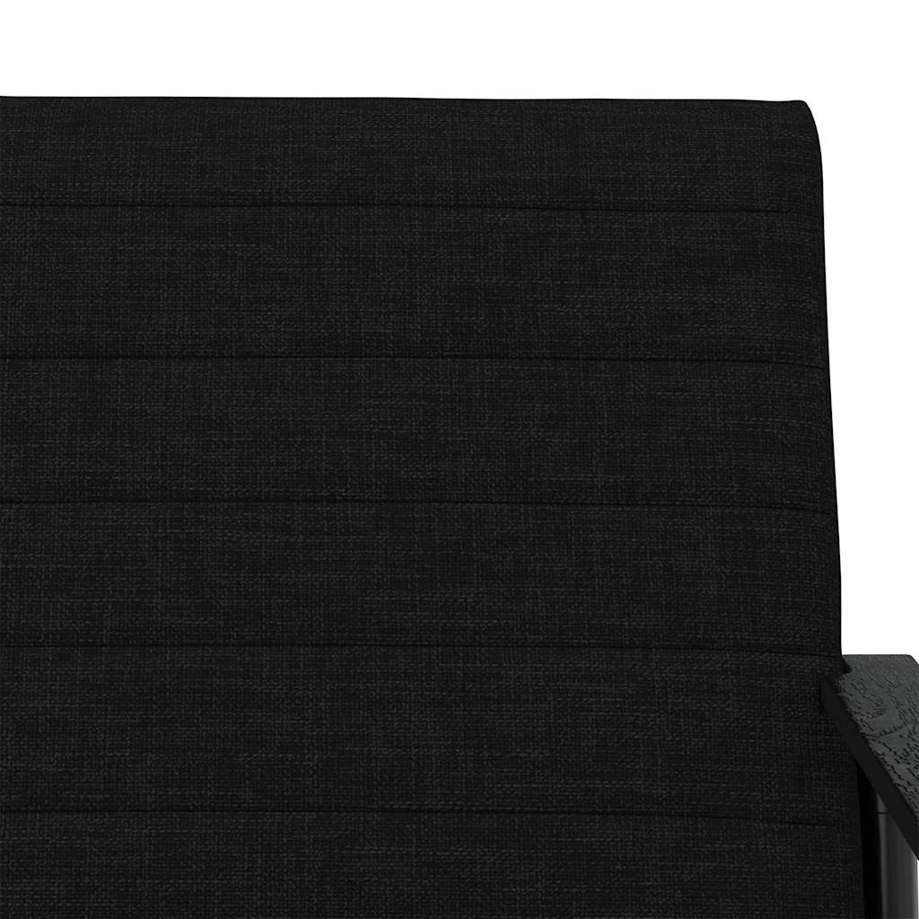 fotoliu Negru 59 x 75 x 78 cm tesatura — imaginea 8