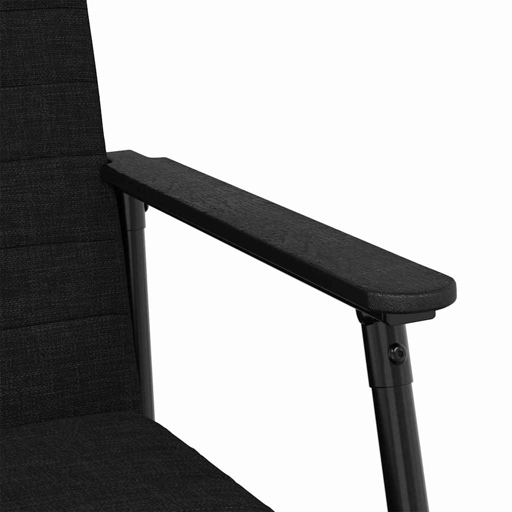 fotoliu Negru 59 x 75 x 78 cm tesatura — imaginea 9