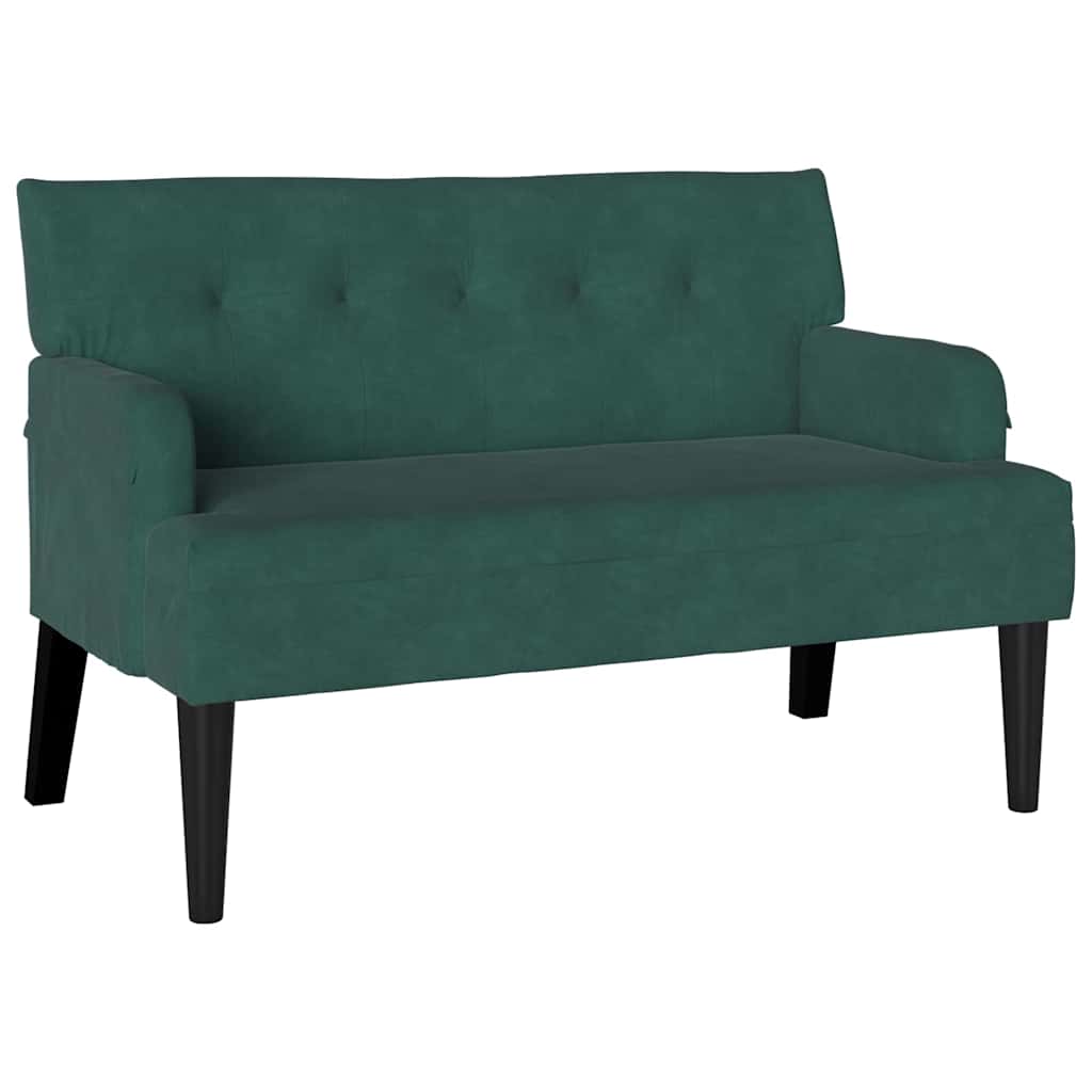 Banca Chesterfield Verde inchis 112 x 65.5 x 75 cm Catifea