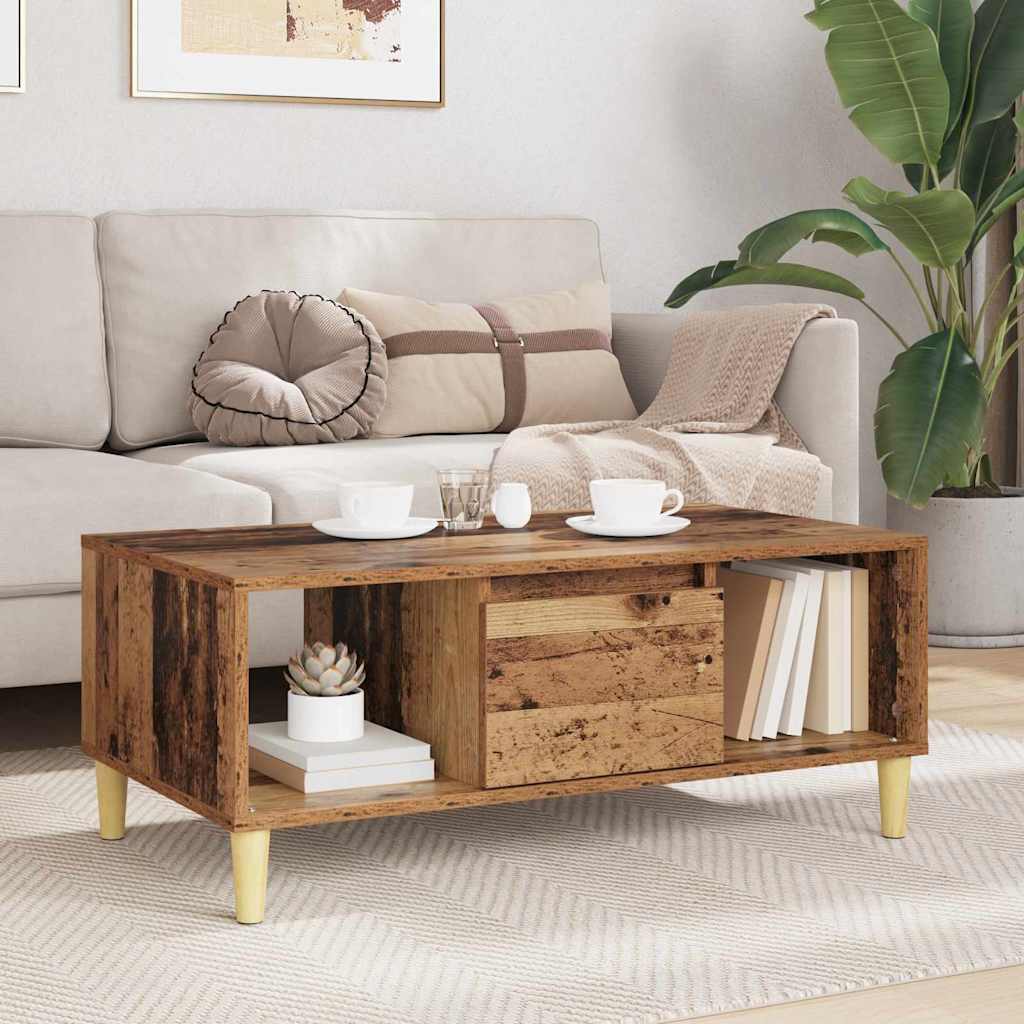 Masa de cafea Lemn Vechi 90 x 50 x 26.5 cm Lemn compozit — imaginea 5