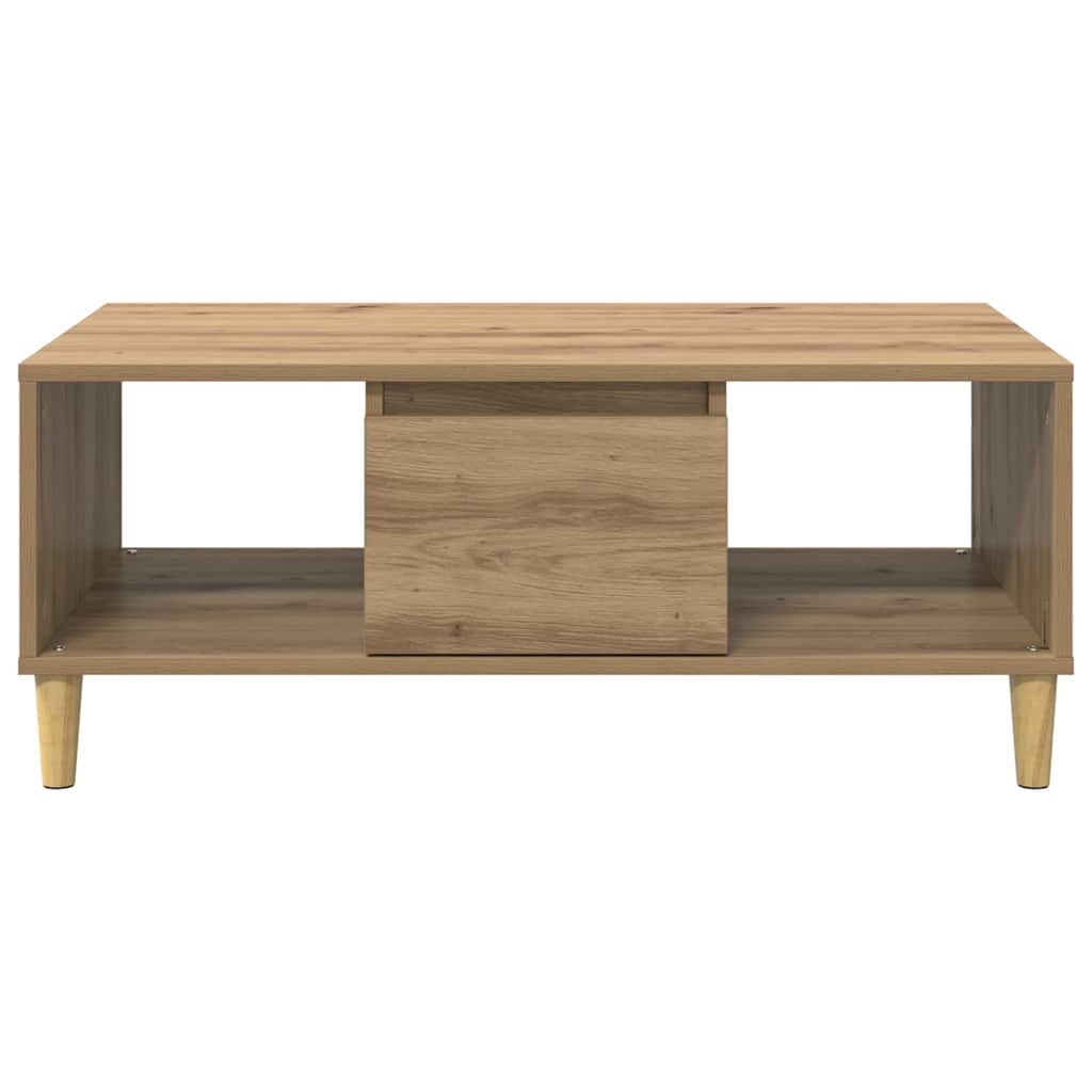Masa de cafea Stejar Artizanal 90 x 50 x 26.5 cm Lemn compozit — imaginea 7
