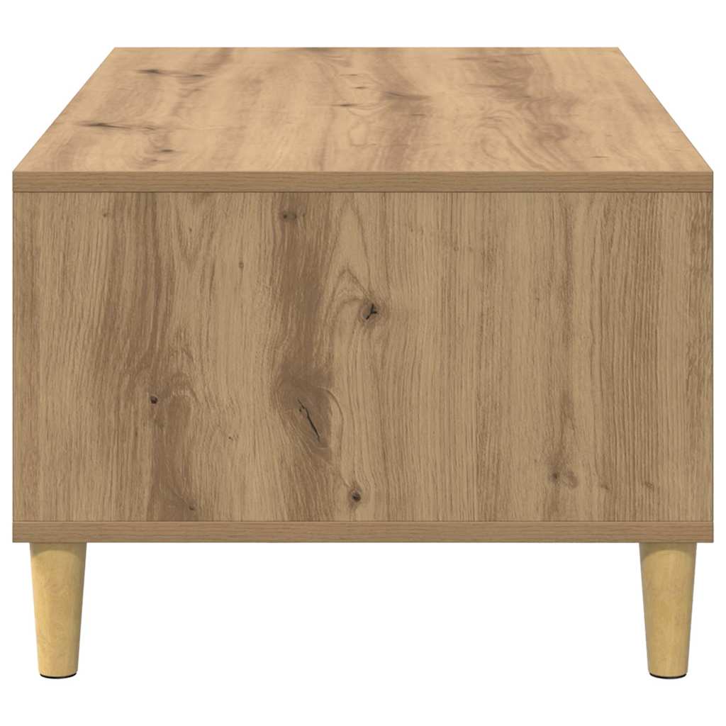 Masa de cafea Stejar Artizanal 90 x 50 x 26.5 cm Lemn compozit — imaginea 8