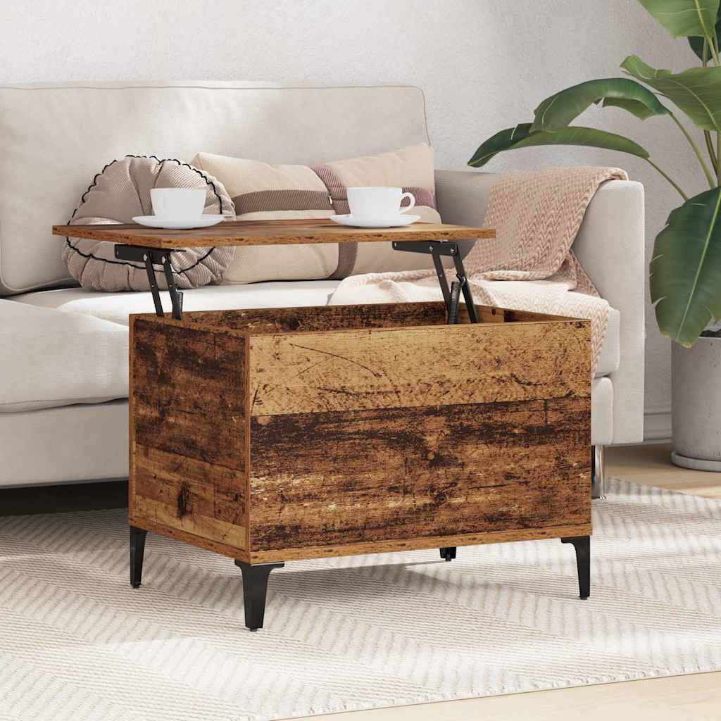 Masa de cafea Lemn Vechi 60 x 44,5 x 45 cm Lemn compozit — imaginea 5