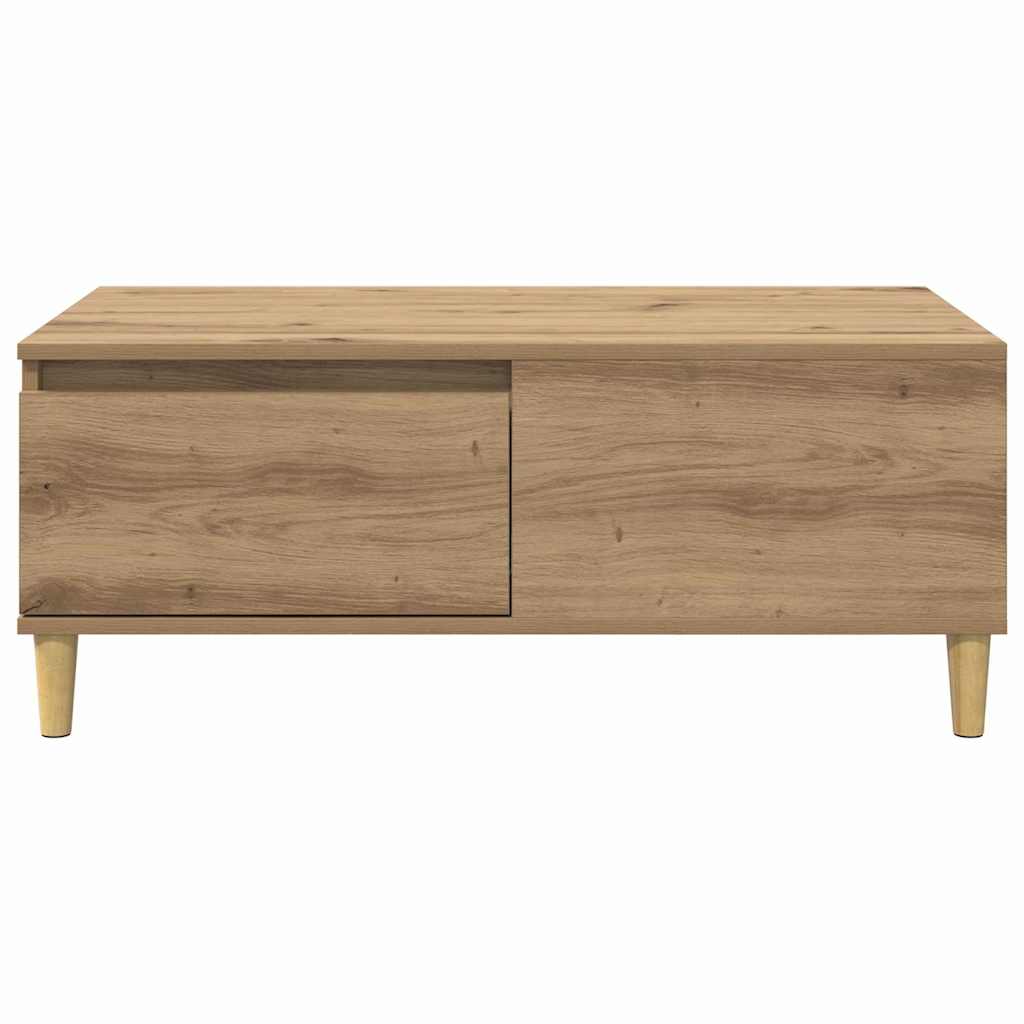 Masa de cafea Stejar Artizanal 90 x 50 x 35 cm Lemn compozit — imaginea 7