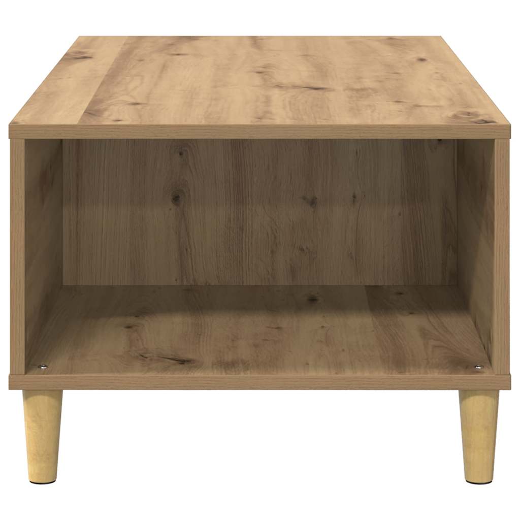 Masa de cafea Stejar Artizanal 90 x 50 x 35 cm Lemn compozit — imaginea 8