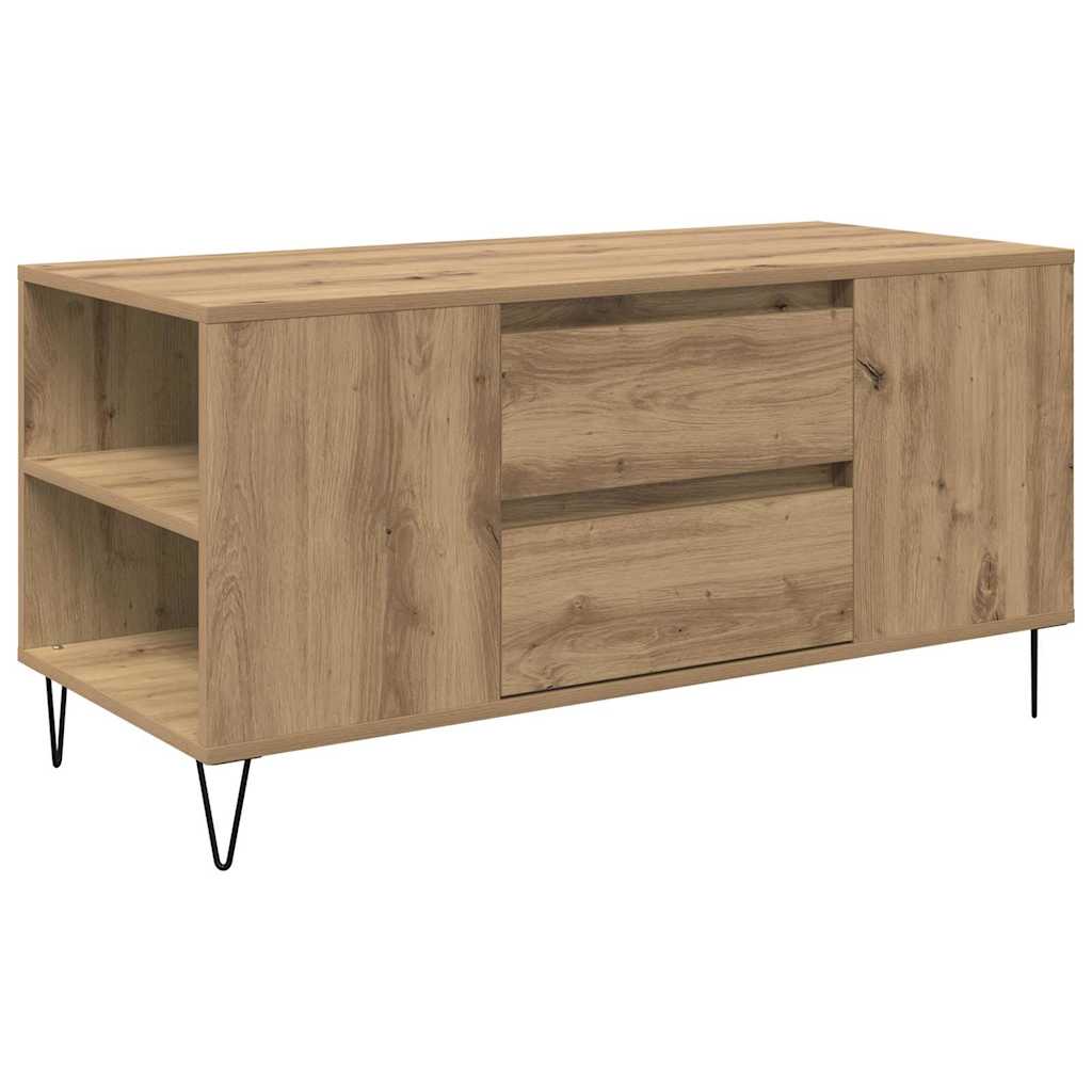Masa de cafea Stejar Artizanal 102 x 44,5 x 50 cm Lemn compozit