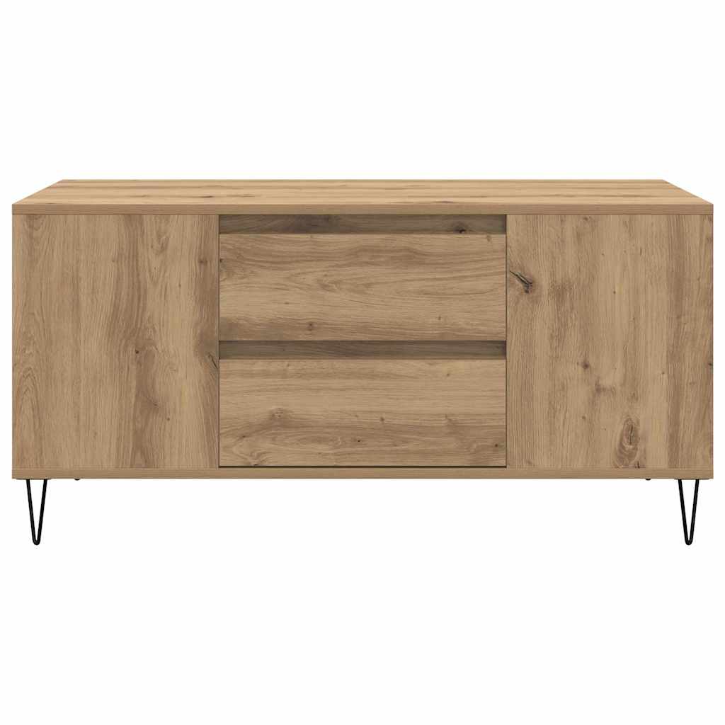 Masa de cafea Stejar Artizanal 102 x 44,5 x 50 cm Lemn compozit — imaginea 7