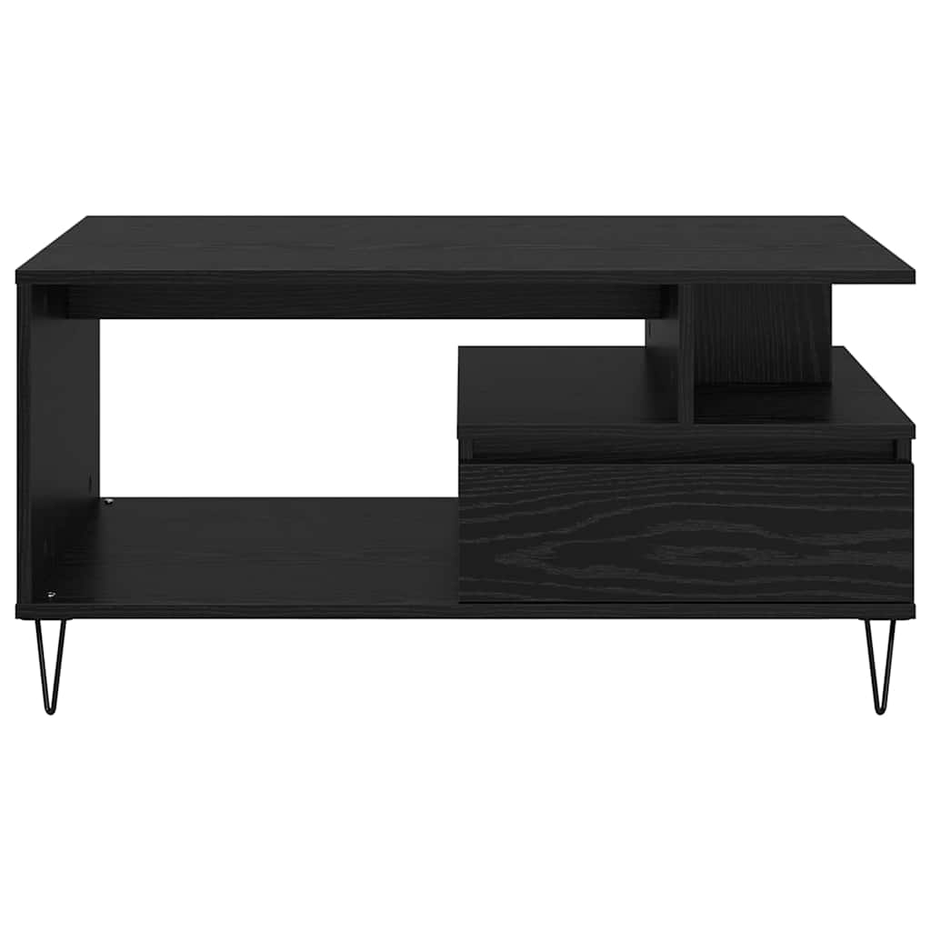 Masa de cafea Stejar Negru 90 x 49 x 45 cm Lemn compozit — imaginea 7