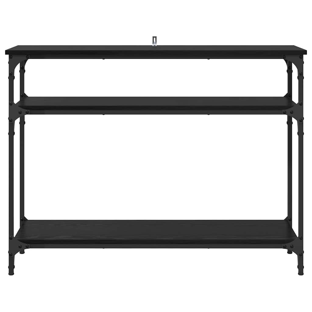Masa de consola Stejar Negru 100 x 29 x 75 cm Lemn compozit — imaginea 6