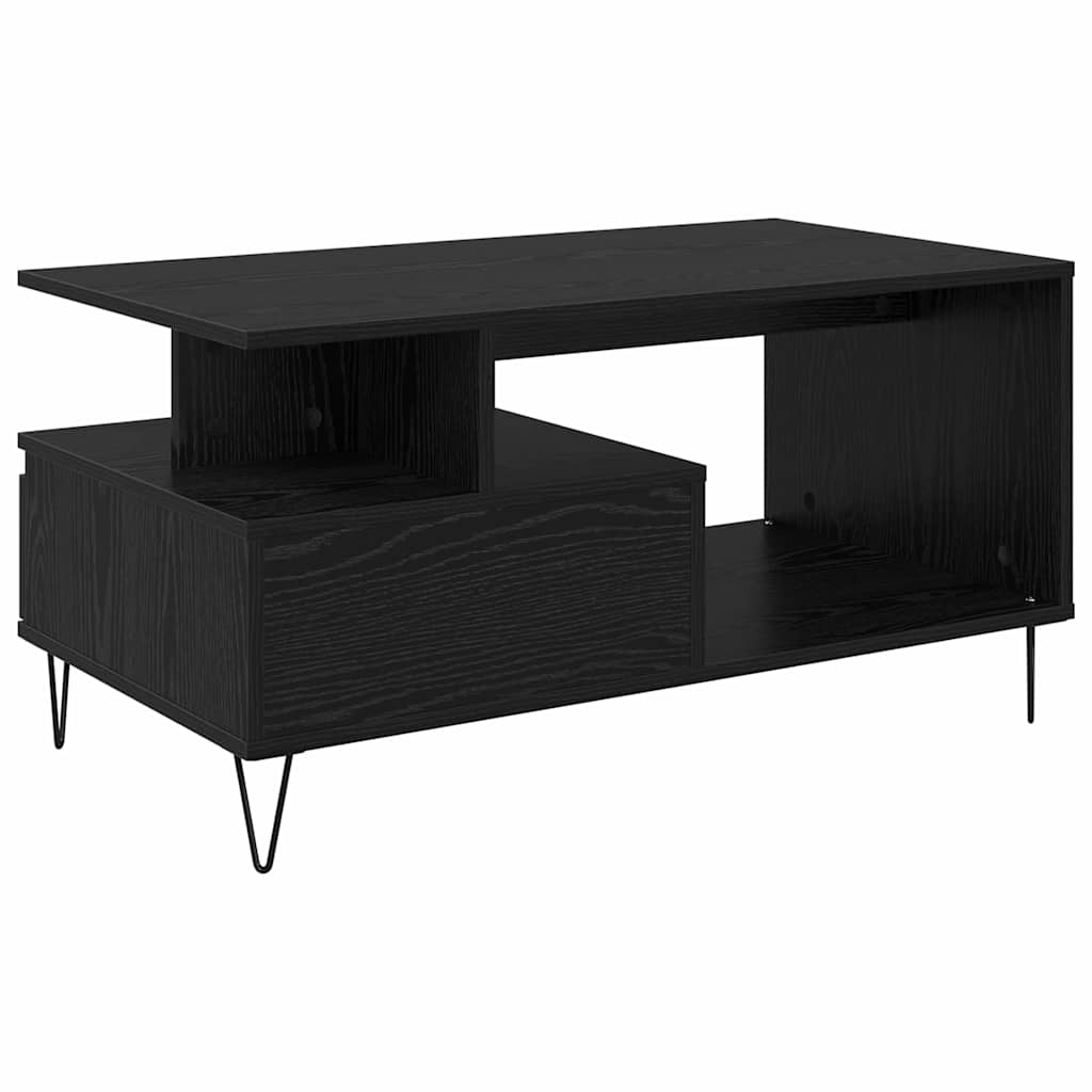 Masa de cafea Stejar Negru 90 x 49 x 45 cm Lemn compozit — imaginea 9