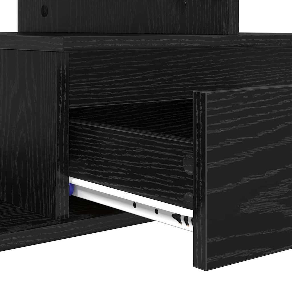 Masa de cafea Stejar Negru 90 x 49 x 45 cm Lemn compozit — imaginea 10