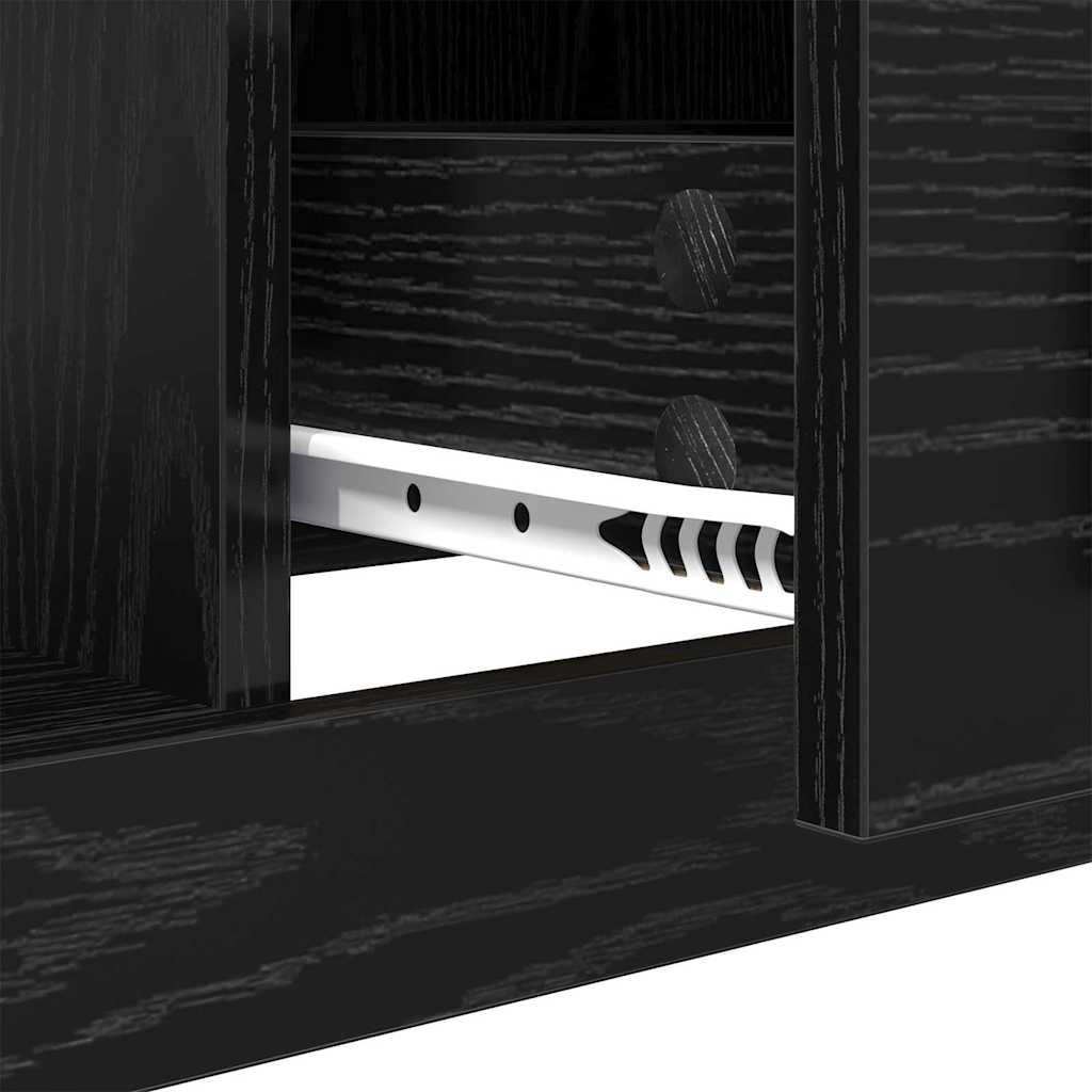 Masa de cafea Stejar Negru 90 x 50 x 35 cm Lemn compozit — imaginea 10