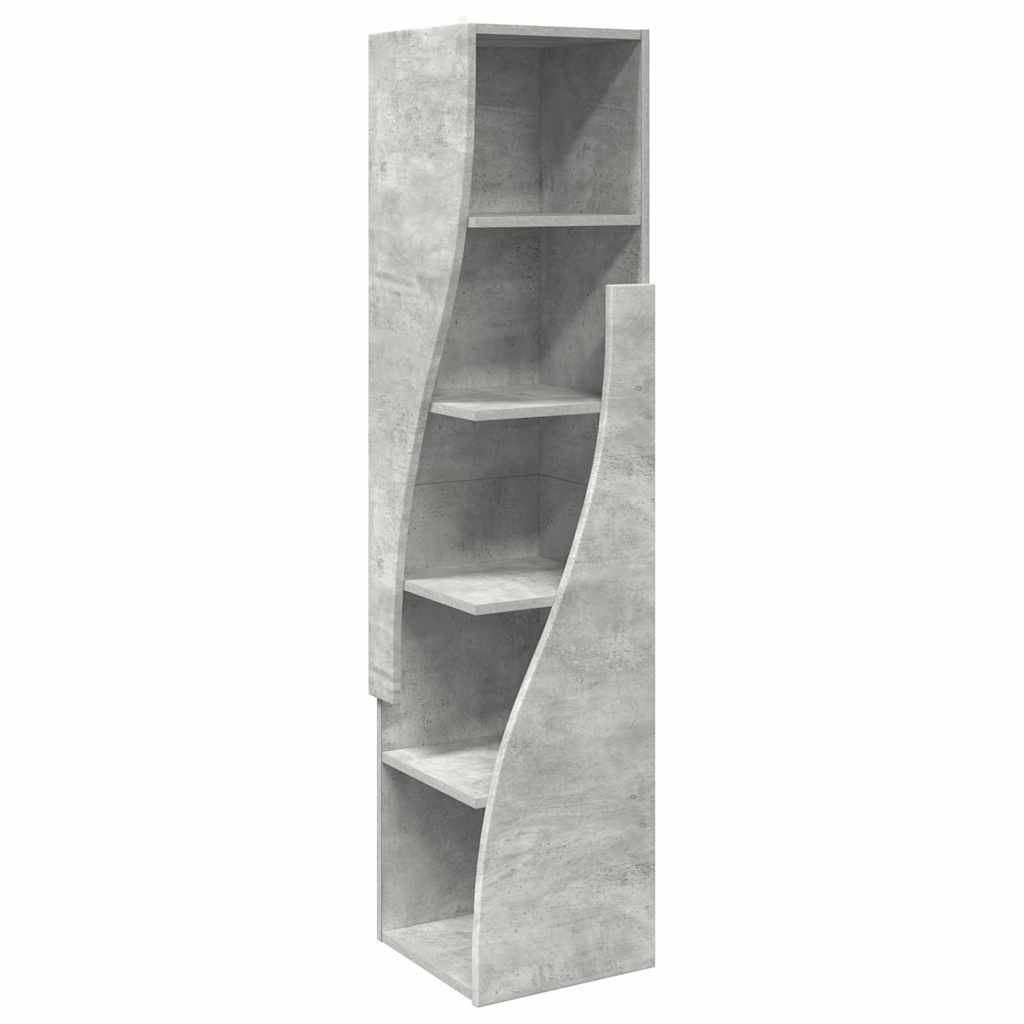 Dulap de colt Alb 32x32x140cm Lemn compozit
