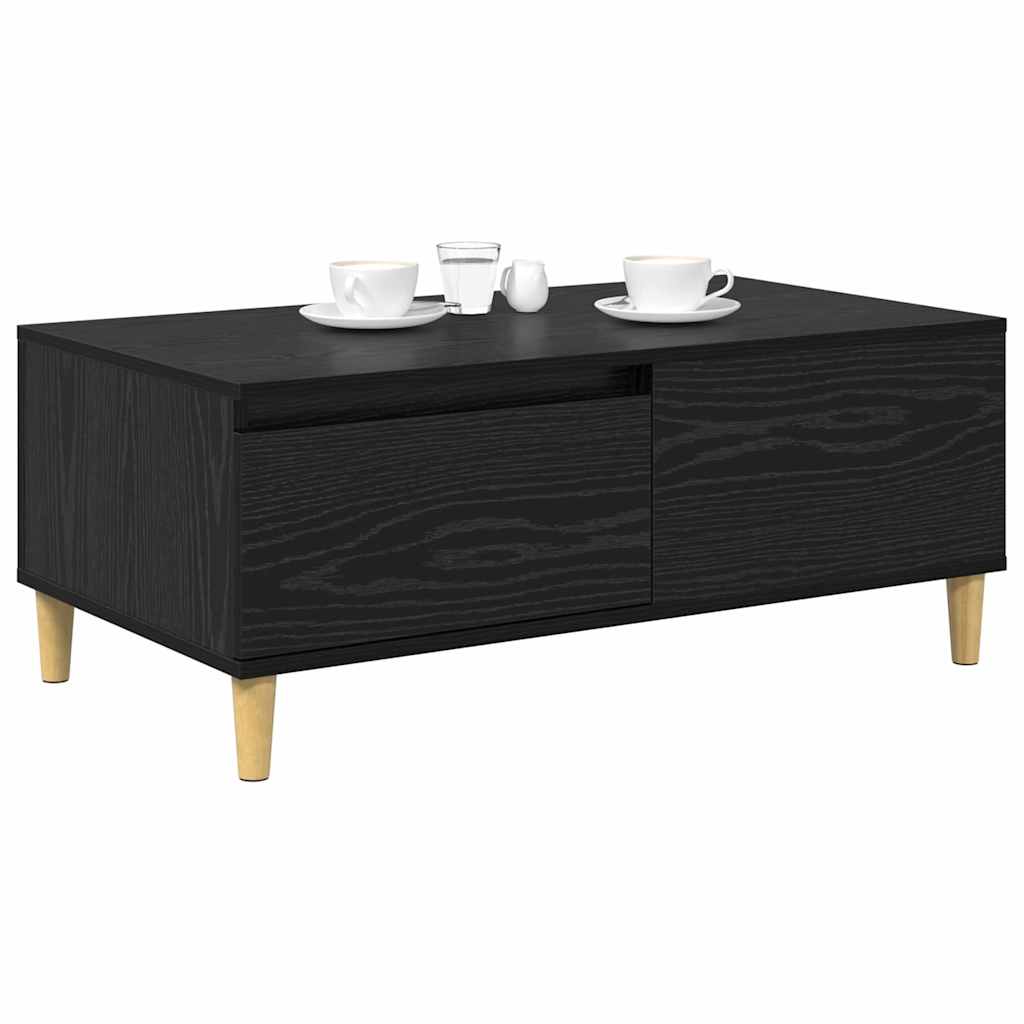 Masa de cafea Stejar Negru 90 x 50 x 26.5 cm Lemn compozit — imaginea 4