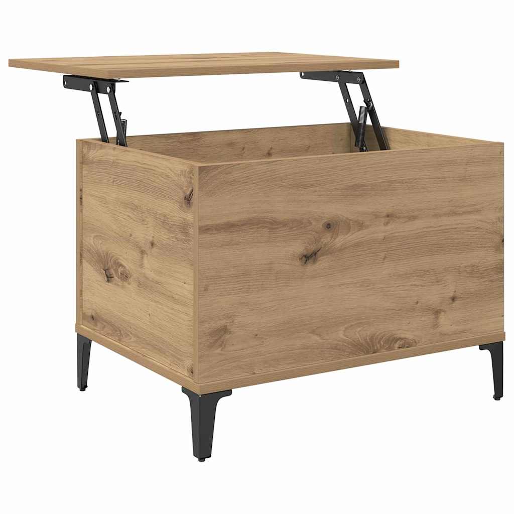 Masa de cafea Stejar Artizanal 60 x 44,5 x 45 cm Lemn compozit — imaginea 6