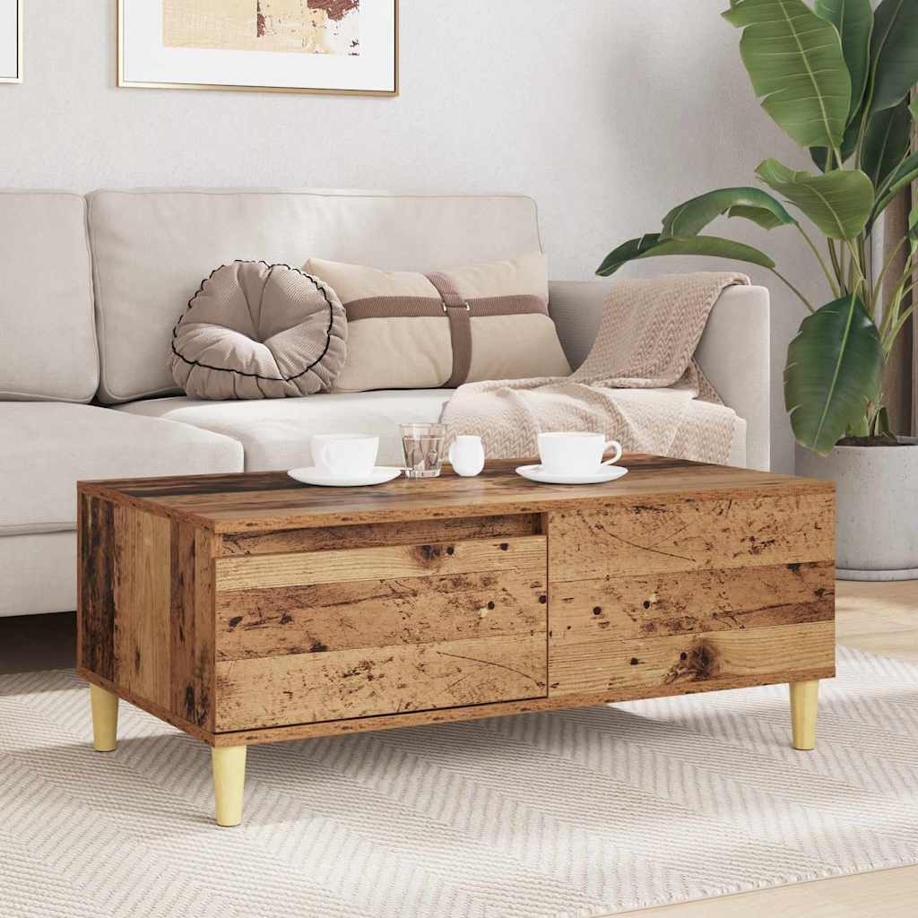 Masa de cafea Lemn Vechi 90 x 50 x 35 cm Lemn compozit — imaginea 5