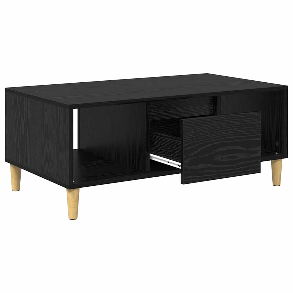 Masa de cafea Stejar Negru 90 x 50 x 26.5 cm Lemn compozit — imaginea 6
