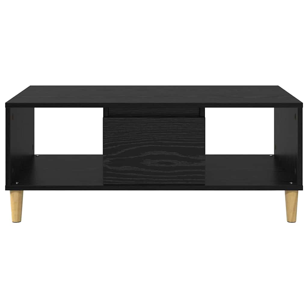 Masa de cafea Stejar Negru 90 x 50 x 26.5 cm Lemn compozit — imaginea 7