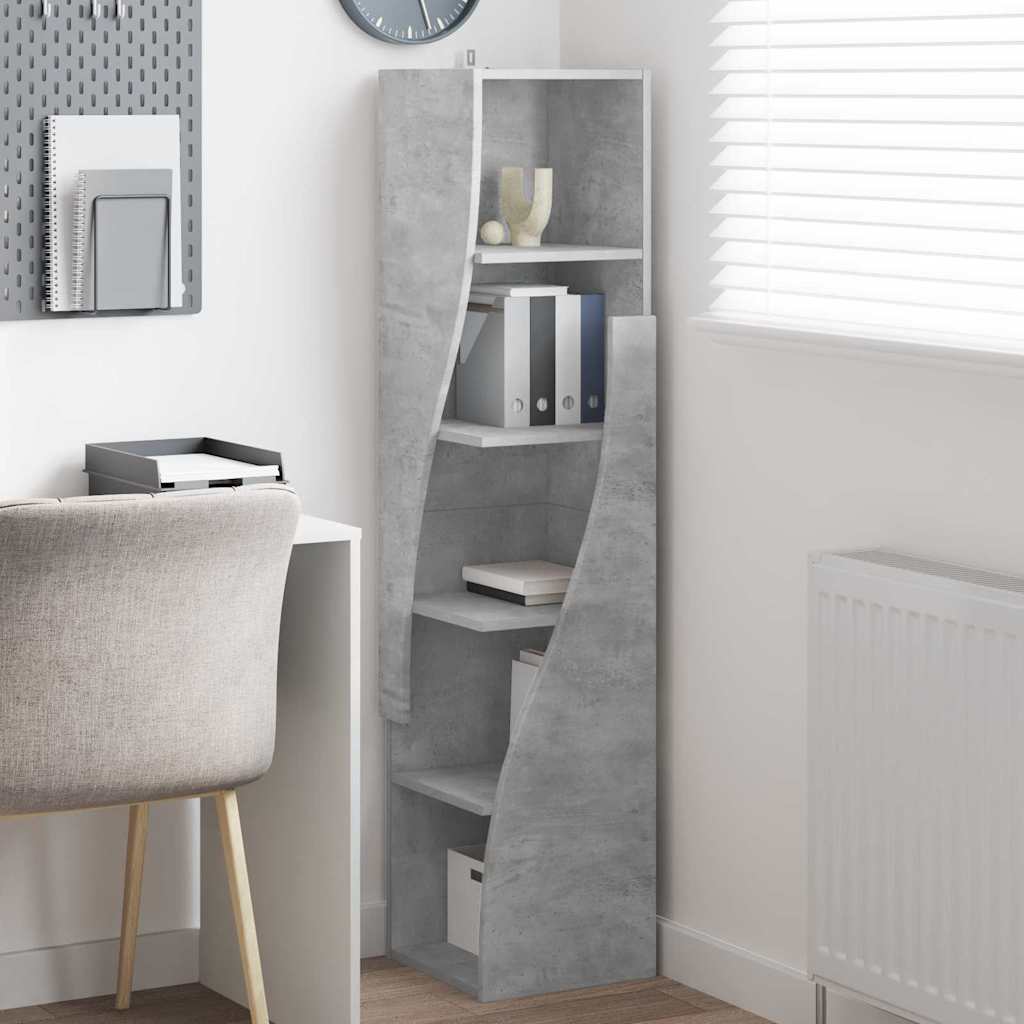 Dulap de colt Alb 32x32x140cm Lemn compozit — imaginea 5