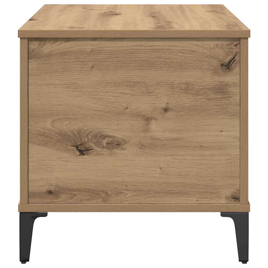 Masa de cafea Stejar Artizanal 60 x 44,5 x 45 cm Lemn compozit — imaginea 8