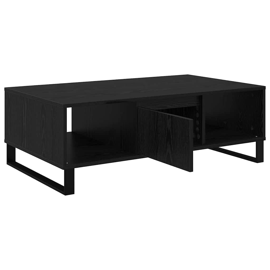 Masa de cafea Stejar Negru 104 x 60 x 35 cm Lemn compozit — imaginea 6