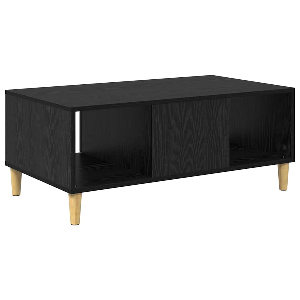 Masa de cafea Stejar Negru 90 x 50 x 26.5 cm Lemn compozit — imaginea 9