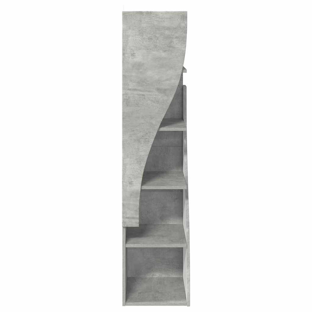 Dulap de colt Alb 32x32x140cm Lemn compozit — imaginea 7