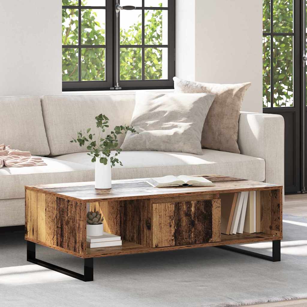 Masa de cafea Lemn vechi 104 x 60 x 35 cm Lemn compozit — imaginea 2
