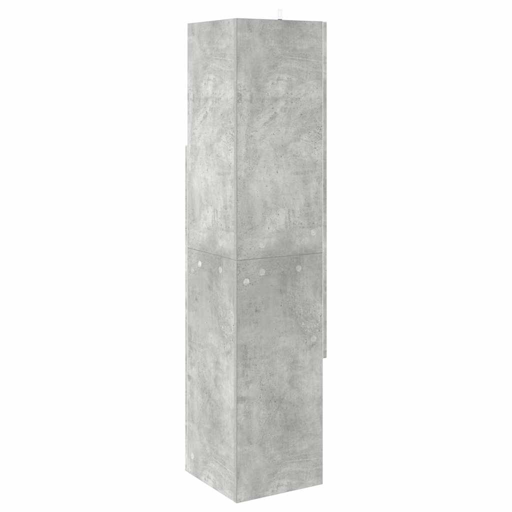 Dulap de colt Alb 32x32x140cm Lemn compozit — imaginea 8