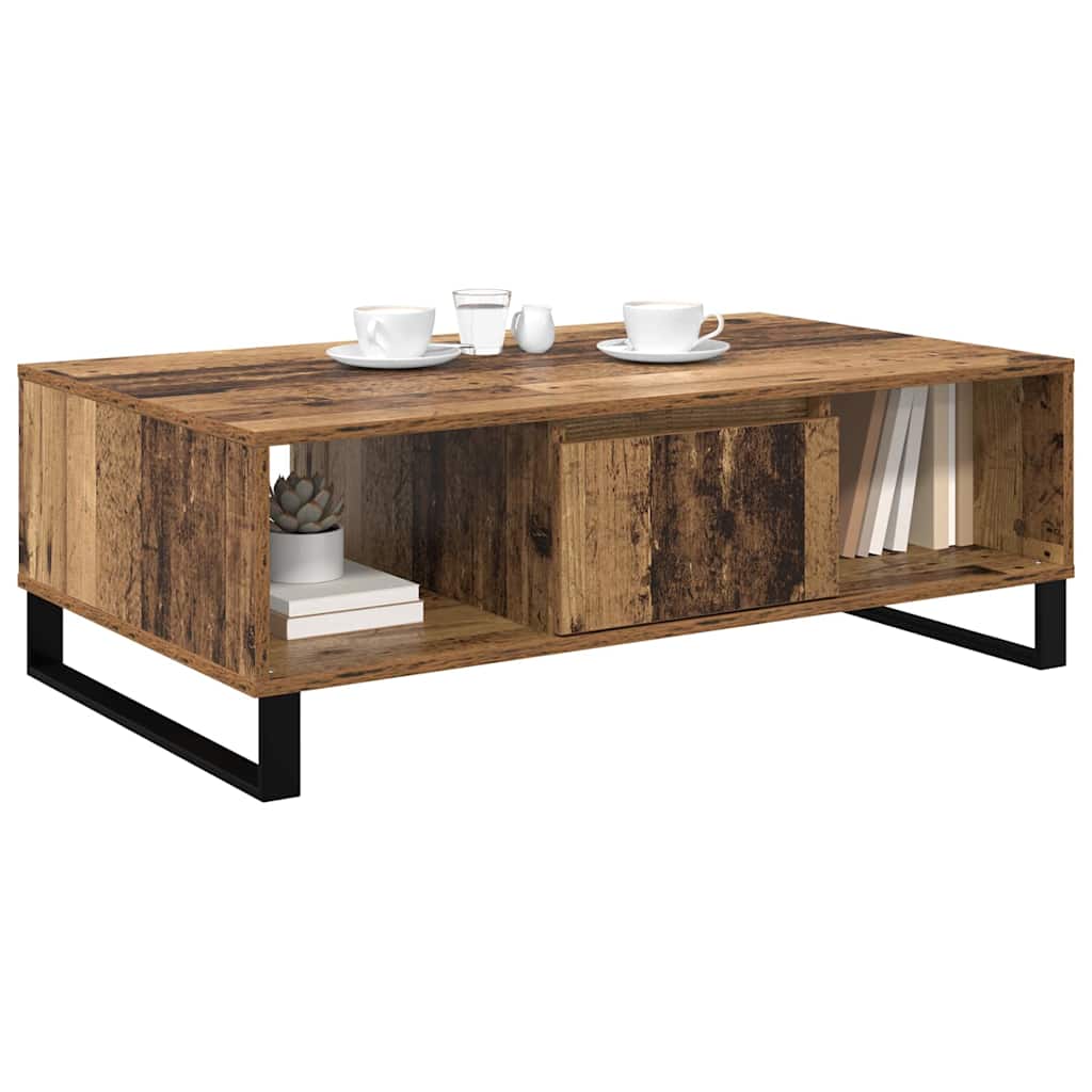 Masa de cafea Lemn vechi 104 x 60 x 35 cm Lemn compozit — imaginea 4