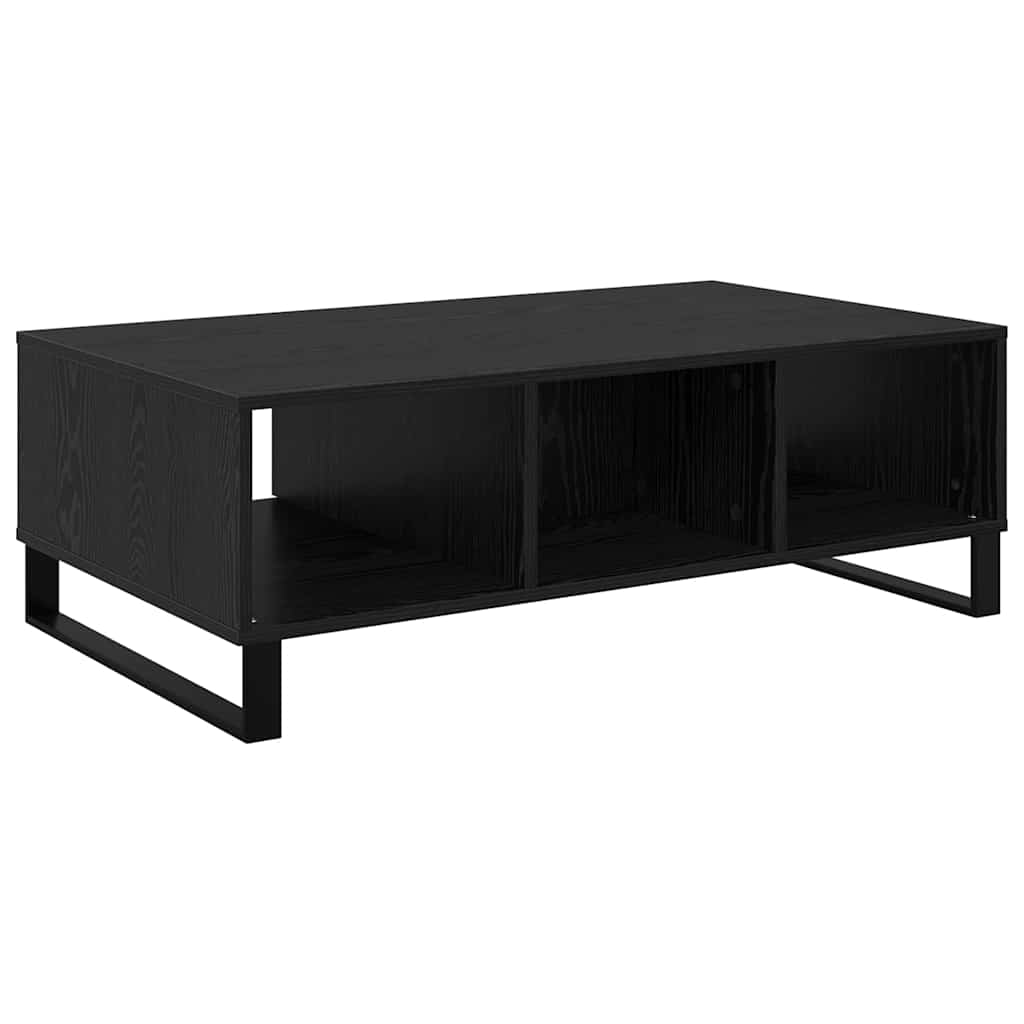 Masa de cafea Stejar Negru 104 x 60 x 35 cm Lemn compozit — imaginea 9