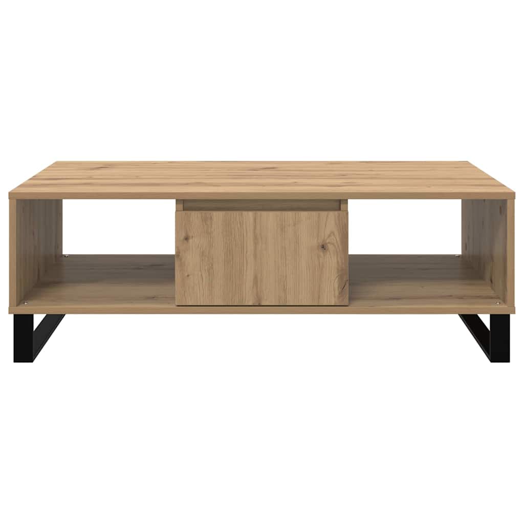 Masa de cafea Stejar Artizanal 104 x 60 x 35 cm Lemn compozit — imaginea 7