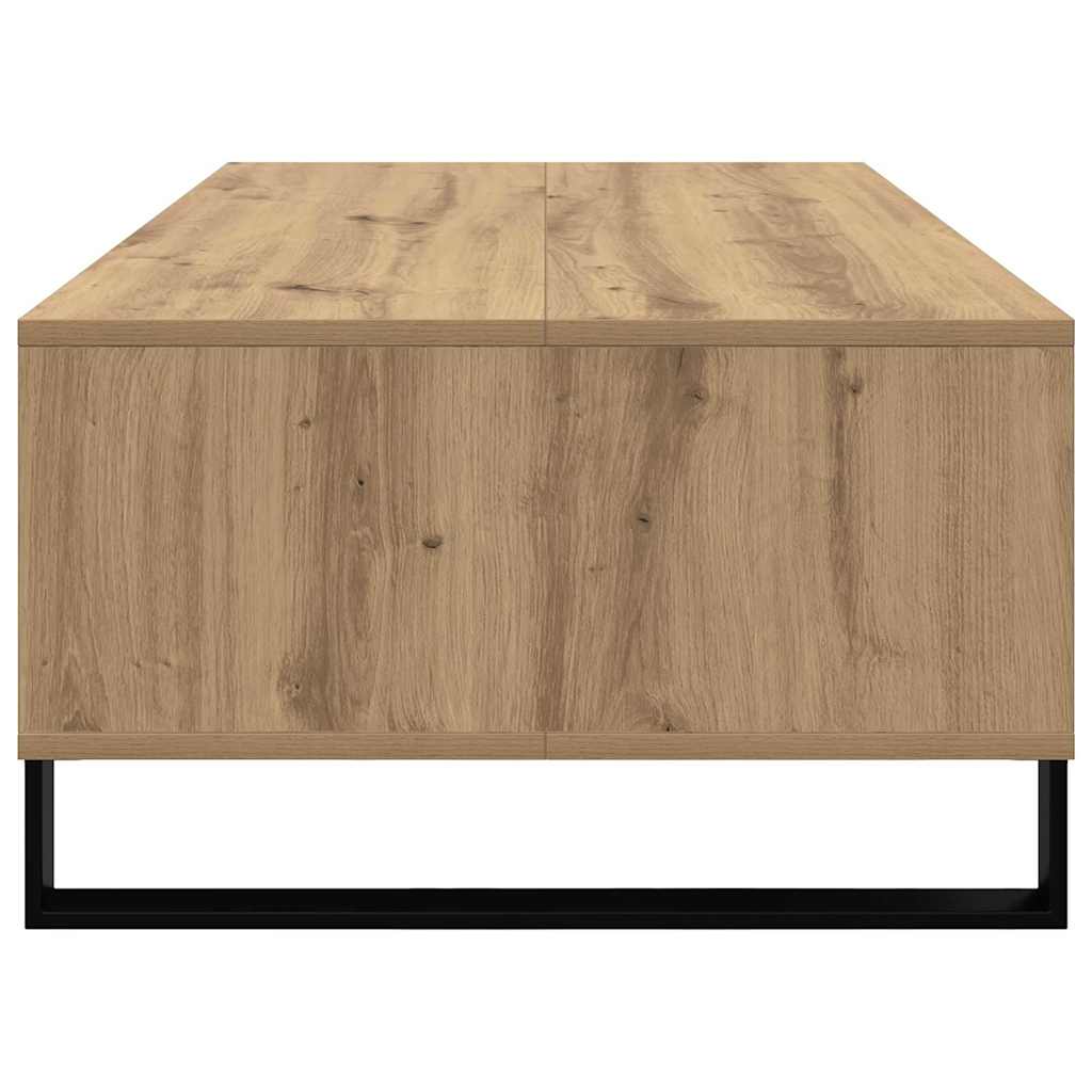 Masa de cafea Stejar Artizanal 104 x 60 x 35 cm Lemn compozit — imaginea 8