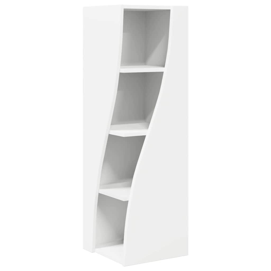 Dulap de colt Alb 32x32x102cm Lemn compozit