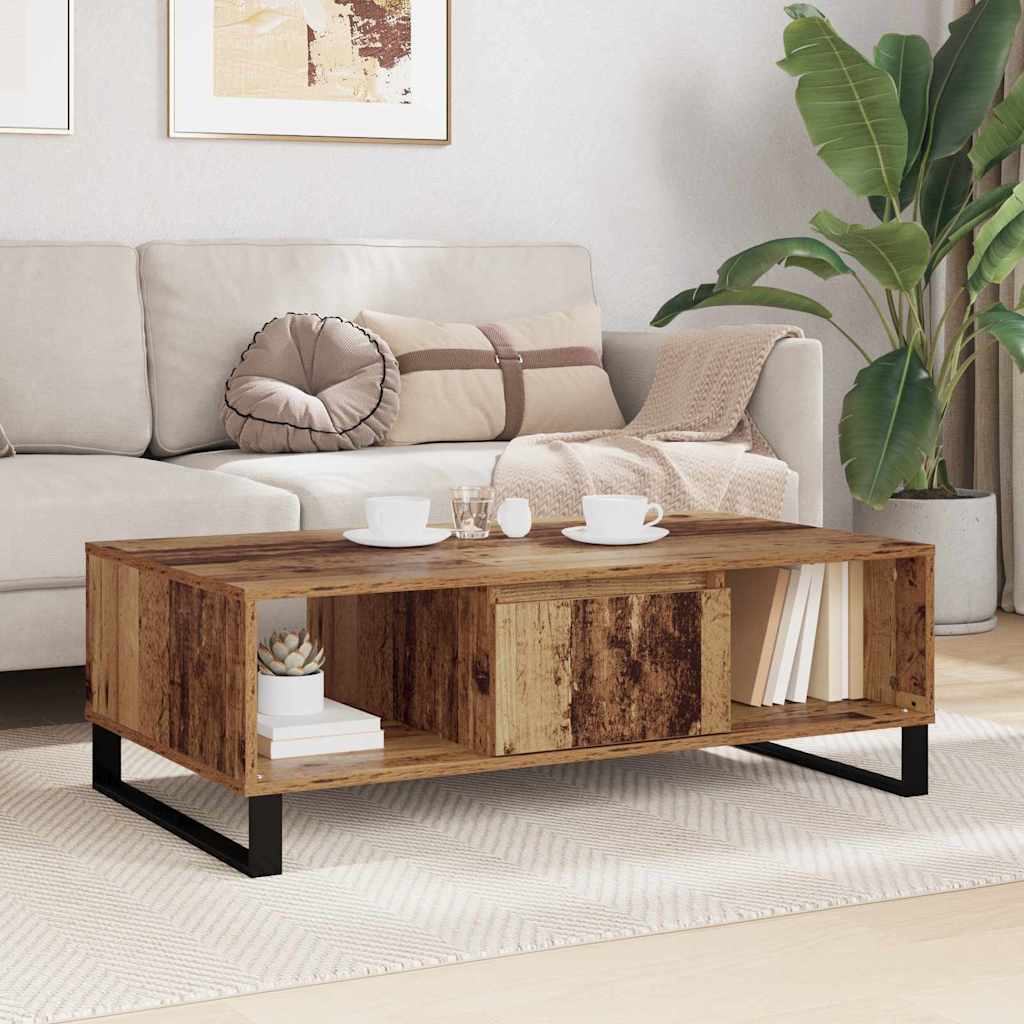 Masa de cafea Lemn vechi 104 x 60 x 35 cm Lemn compozit — imaginea 5