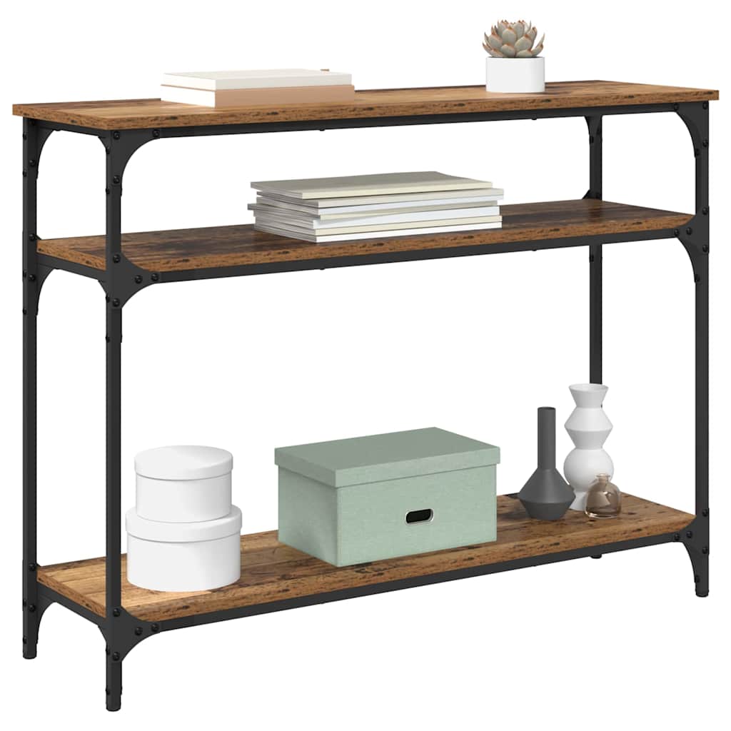 Masa de consola Lemn Vechi 100 x 29 x 75 cm Lemn compozit — imaginea 4