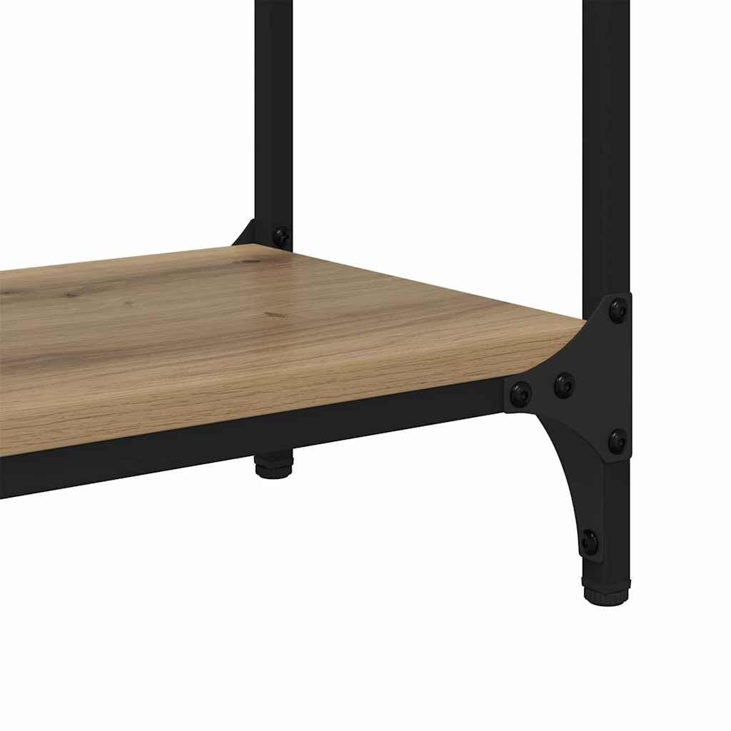 Masa de consola Stejar Artizanal 100 x 29 x 75 cm Lemn compozit — imaginea 9