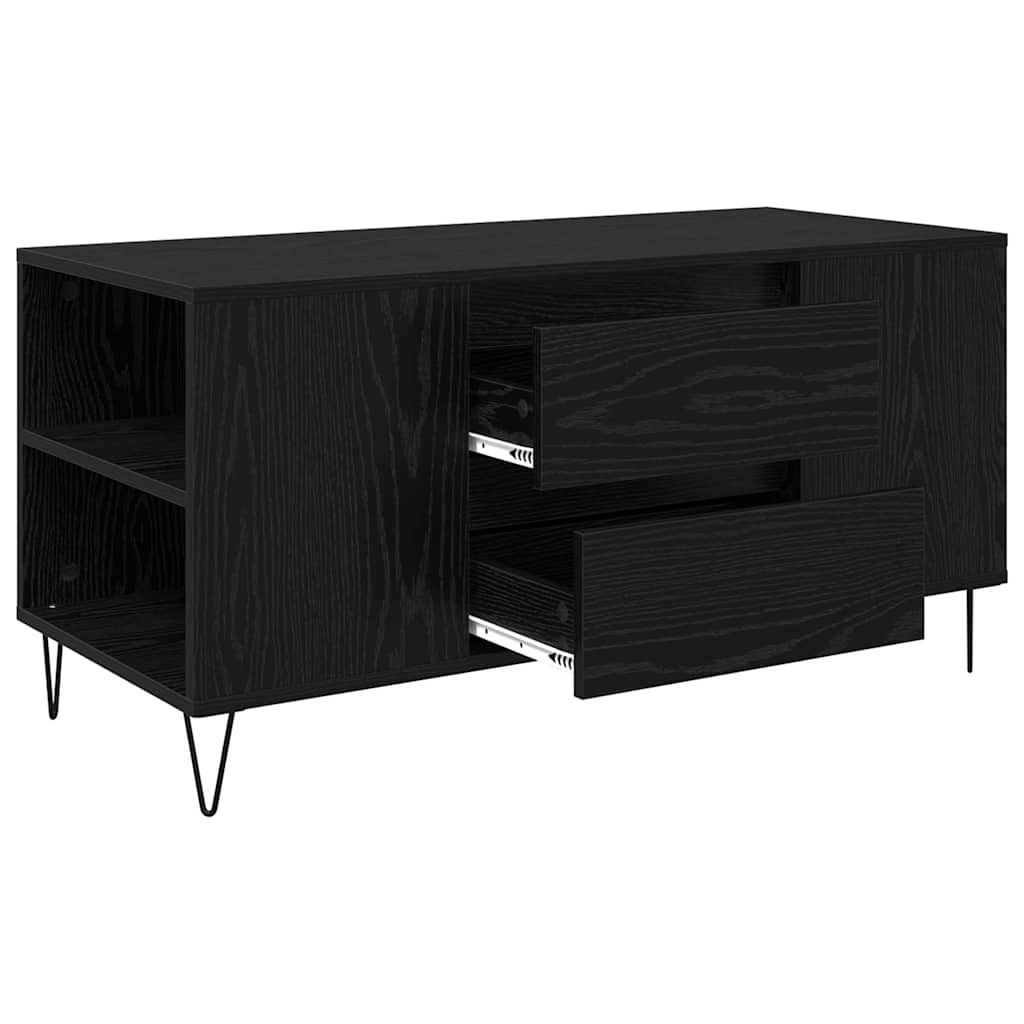 Masa de cafea Stejar Negru 102 x 44,5 x 50 cm Lemn compozit — imaginea 6
