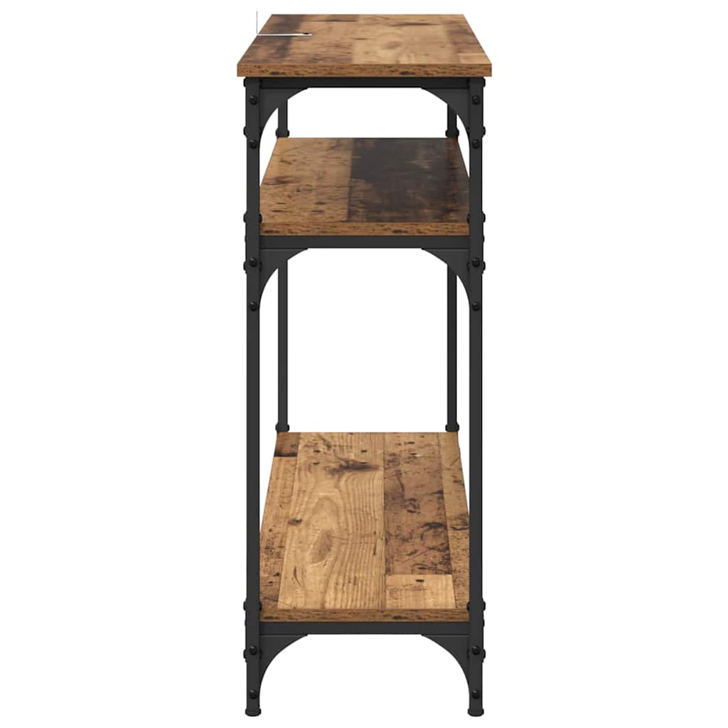 Masa de consola Lemn Vechi 100 x 29 x 75 cm Lemn compozit — imaginea 7