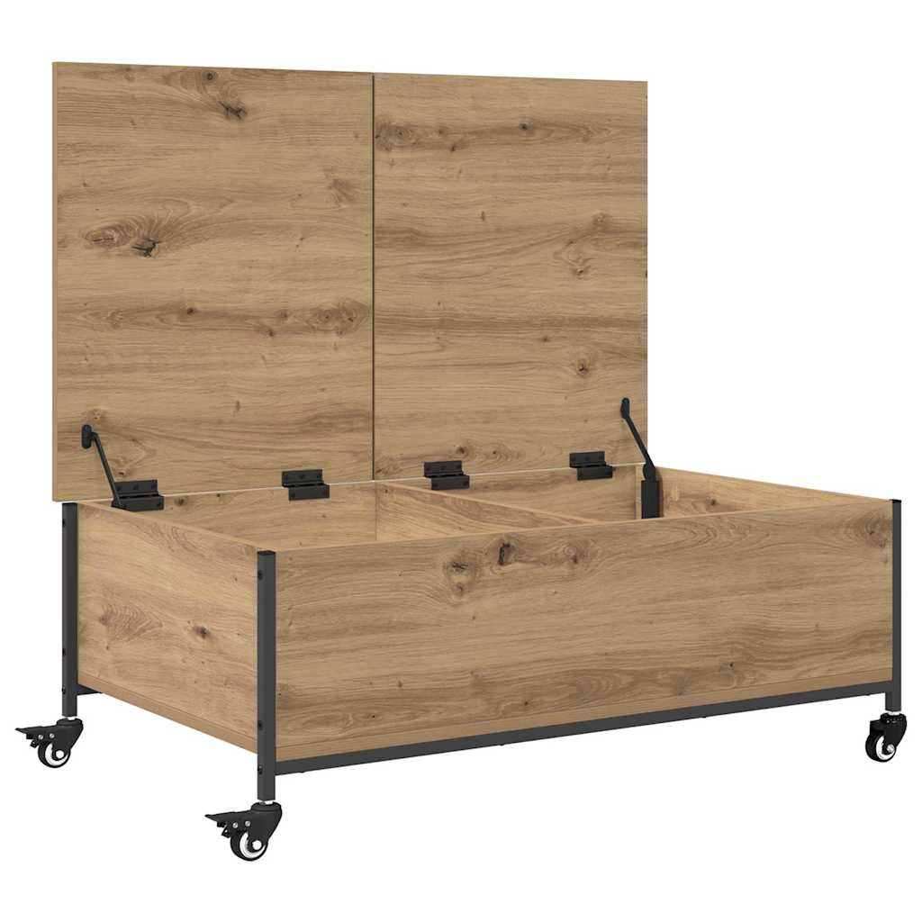 Masa de cafea Stejar Artizanal 91 x 55 x 32 cm Lemn compozit — imaginea 6